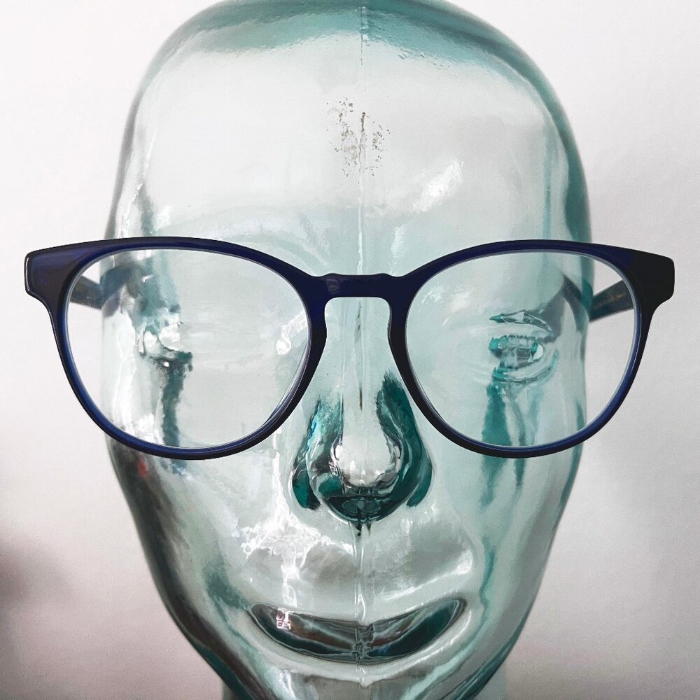 WARBY PARKER "Whalen" Lapis Crystal No-Rx Non-Prescription Blue Light Glasses